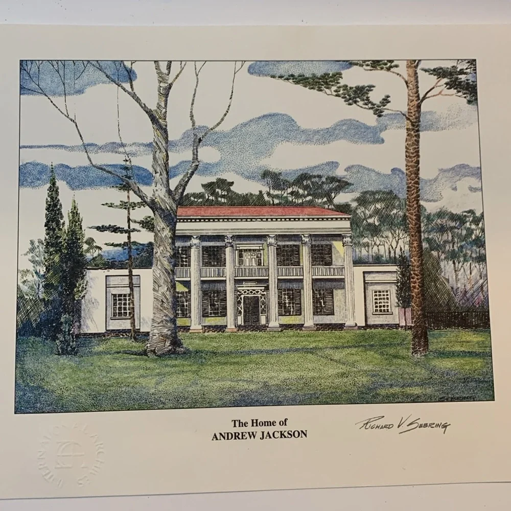 International Archives Ltd. The Home of Andrew Jackson Print Size 8x10 W/COA New - Picture 2 of 6